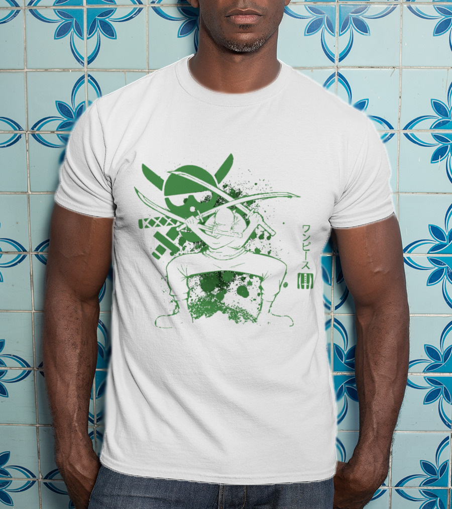 One Piece Triple Sword Katana Warrior T-Shirt