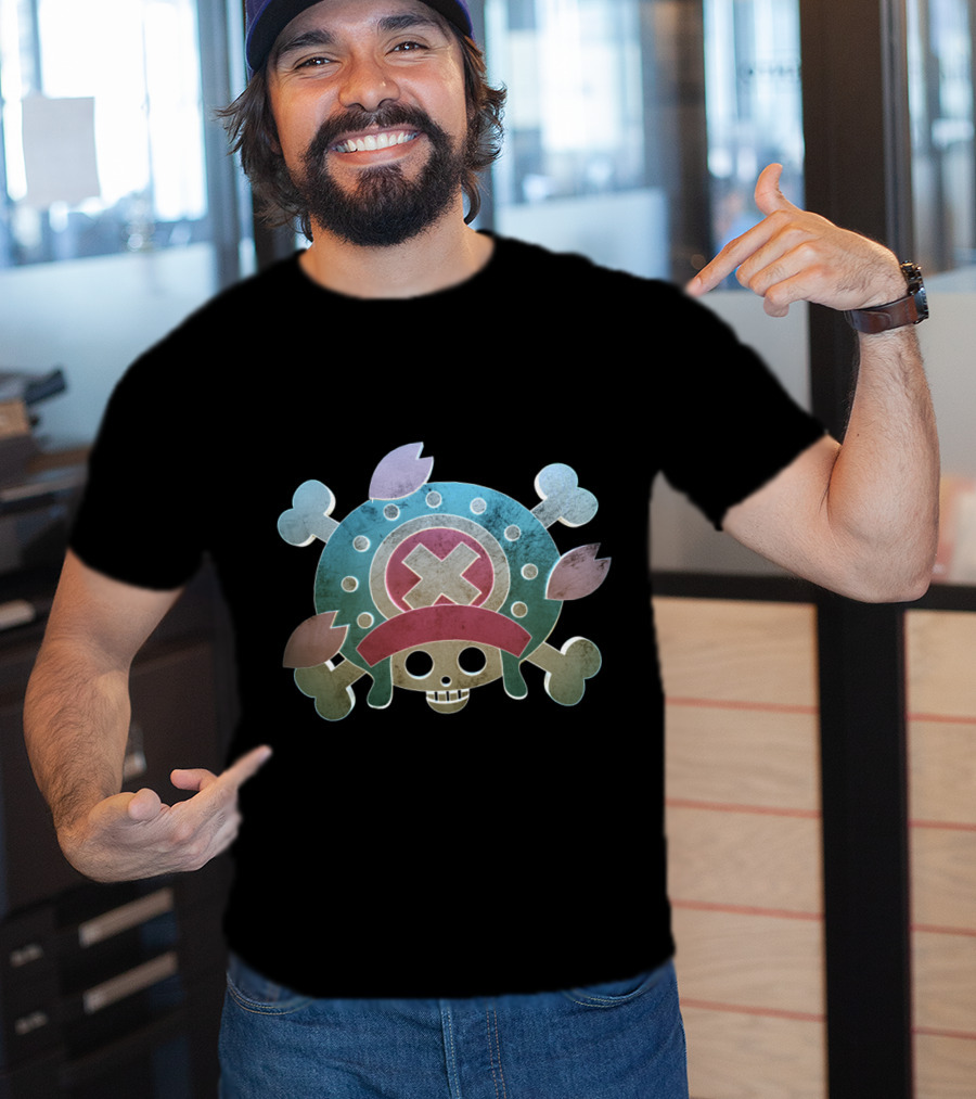 Tony Tony Chopper One Piece Pirate Skull T-Shirt