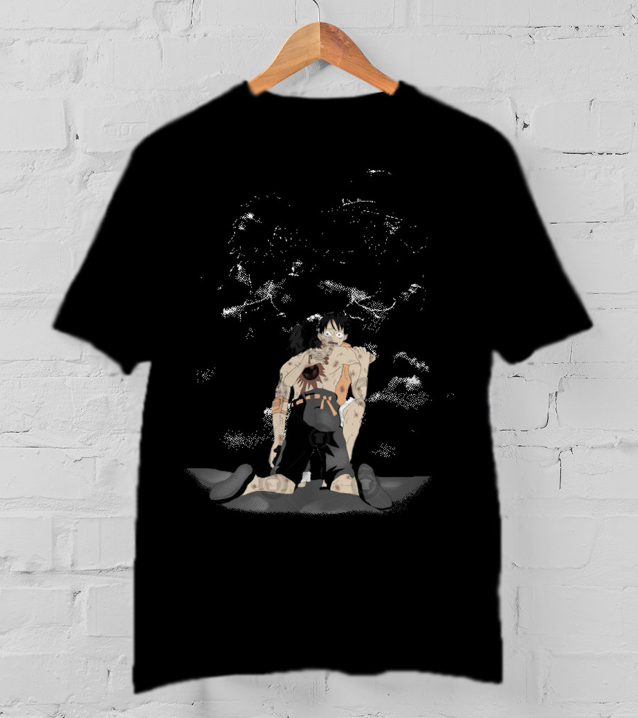We Are Brothers One Piece Luffy And Ace Emotional Moment T-Shirt