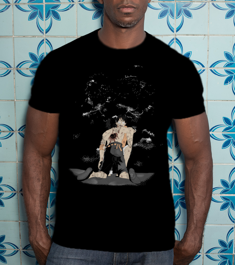 We Are Brothers One Piece Luffy And Ace Emotional Moment T-Shirt