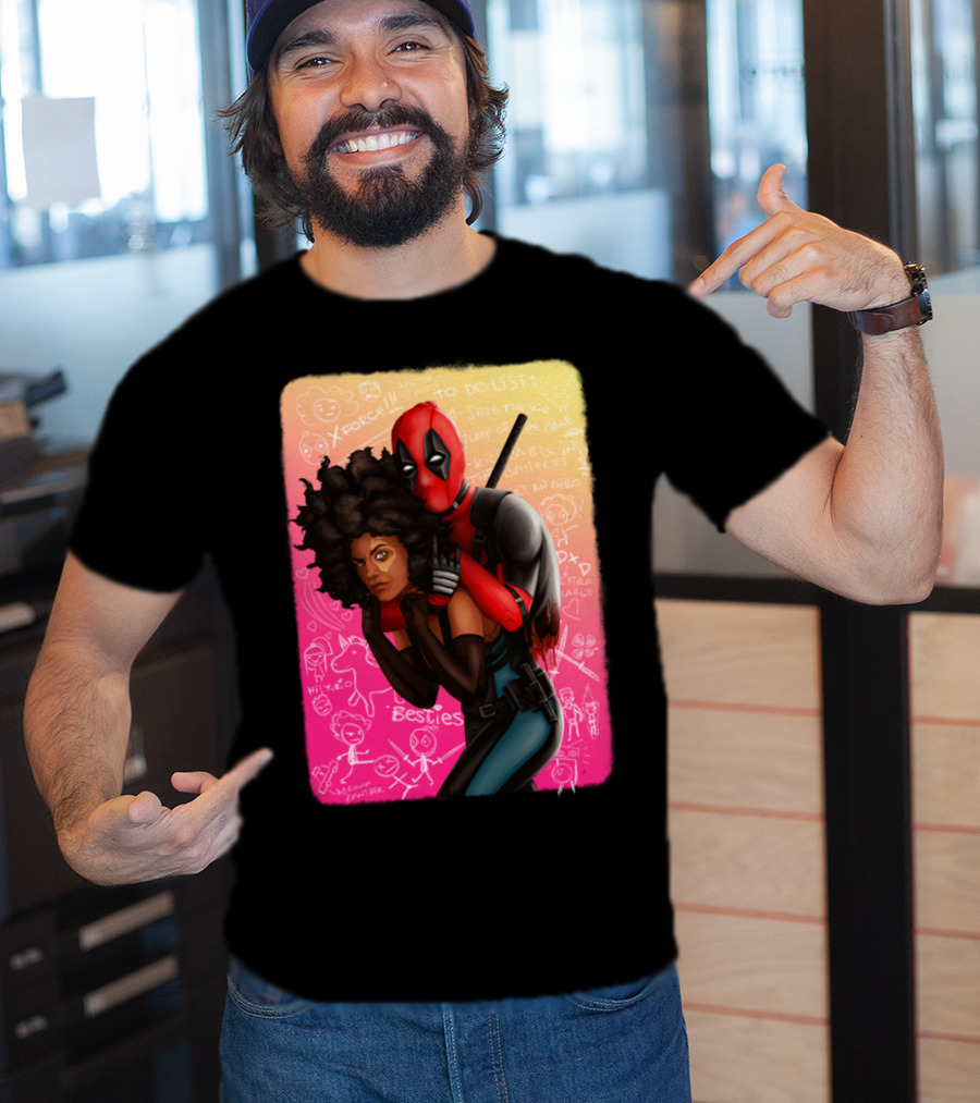 Deadpool And Domino Besties X-Force To Do List T-Shirt