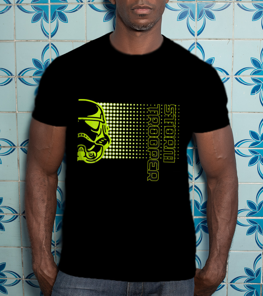 Kids Star Wars Storm Trooper Neon Dot Fade T-Shirt