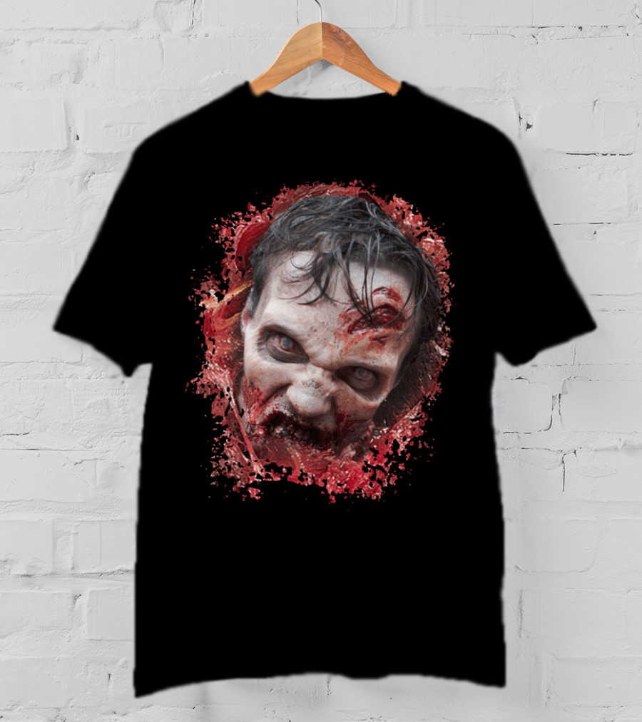 Eat It Zombie Face Splatter Horror T-Shirt