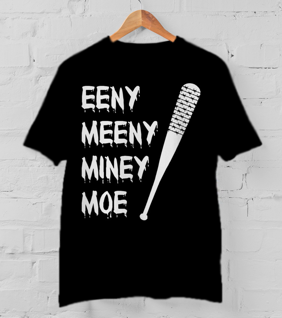 Walking Dead Negan Eeny Meeny Miney Moe Barbed Wire Bat T-Shirt