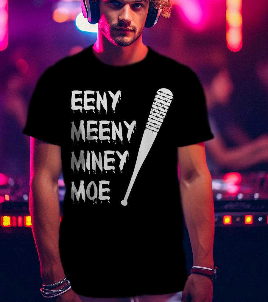 Walking Dead Negan Eeny Meeny Miney Moe Barbed Wire Bat T-Shirt