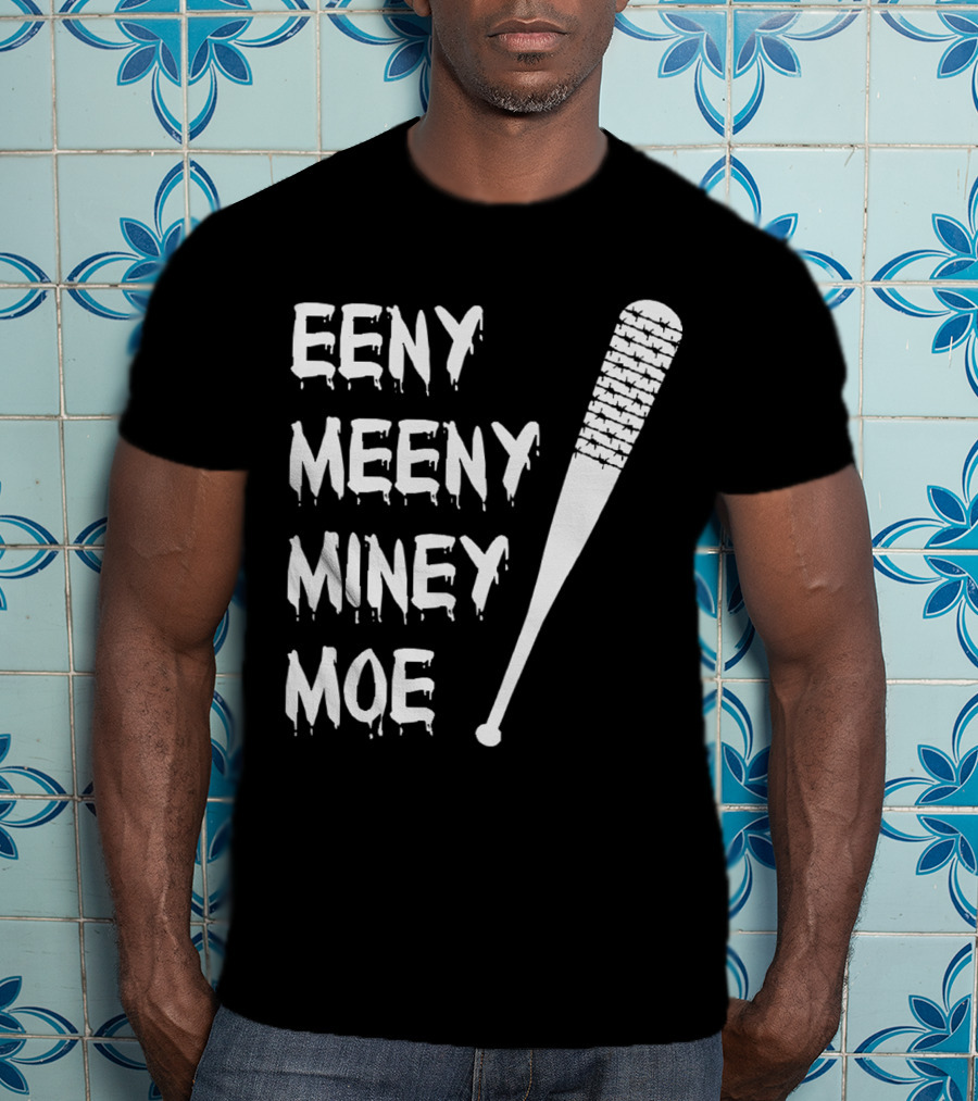 Walking Dead Negan Eeny Meeny Miney Moe Barbed Wire Bat T-Shirt