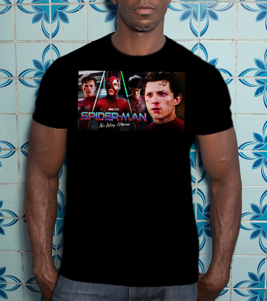 Spider-Man No Way Home Multi-Generation Heroes T-Shirt