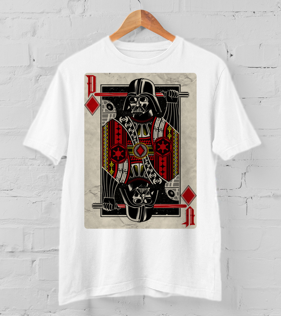Dark Side Playing Card Deck Vader King Of Diamonds T-Shirt