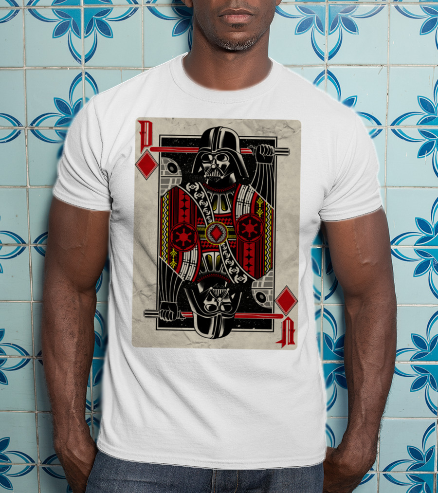 Dark Side Playing Card Deck Vader King Of Diamonds T-Shirt