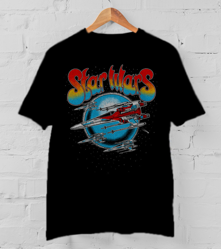 Star Wars Retro X Wing Spaceship Vintage Look T-Shirt