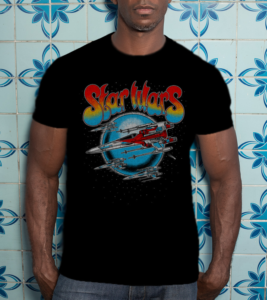 Star Wars Retro X Wing Spaceship Vintage Look T-Shirt