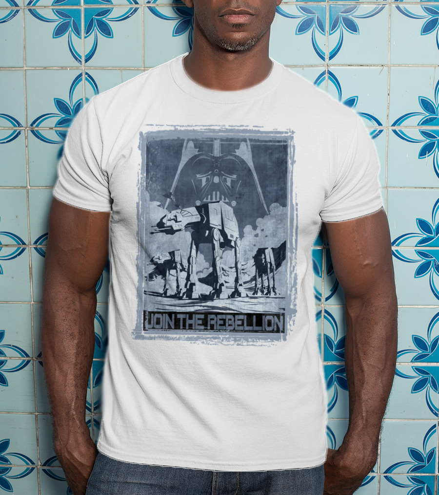 Join The Rebellion Star Wars AT-AT With Darth Vader T-Shirt