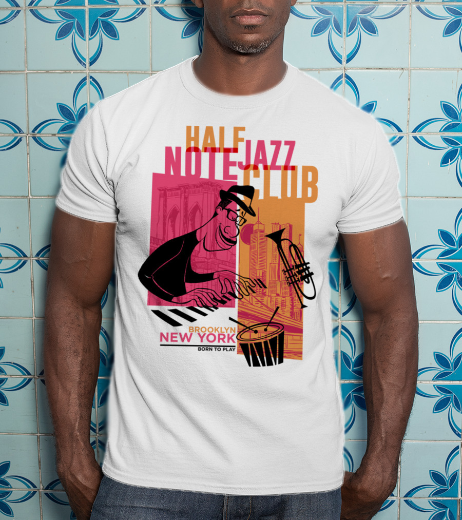 Pixar Soul Half Note Jazz Club Brooklyn New York Born To Play T-Shirt