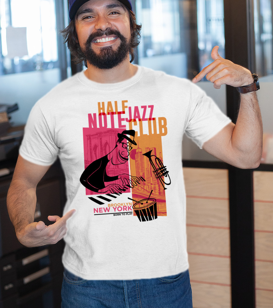 Pixar Soul Half Note Jazz Club Brooklyn New York Born To Play T-Shirt