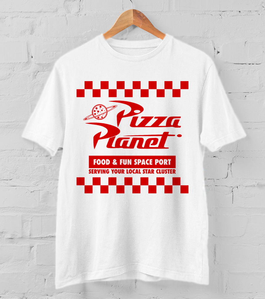 Pizza Planet Disney Pixar Food And Fun Space Port Serving Your Local Star Cluster T-Shirt