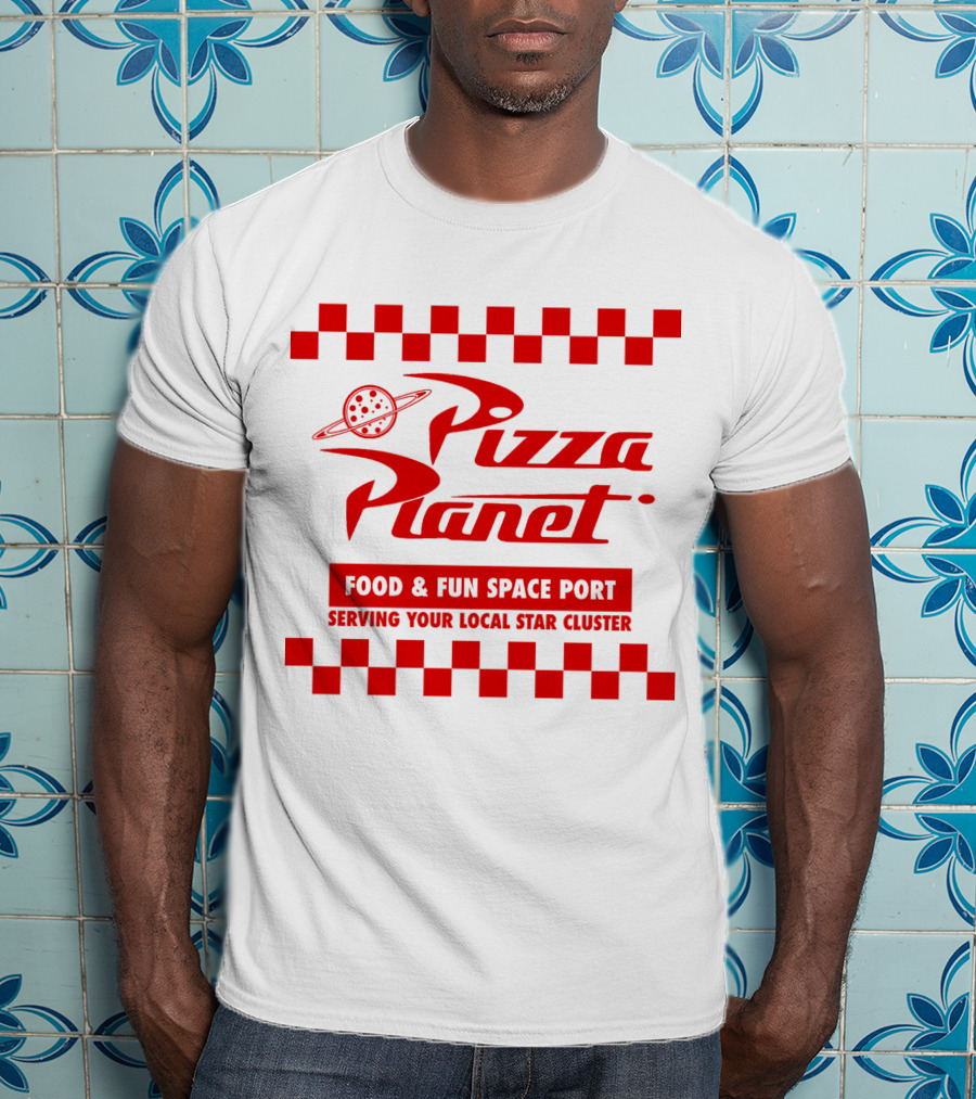 Pizza Planet Disney Pixar Food And Fun Space Port Serving Your Local Star Cluster T-Shirt