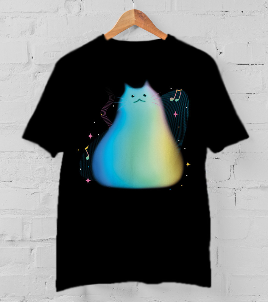 Pixar Soul Cat Musical Purpose With Colorful Notes T-Shirt