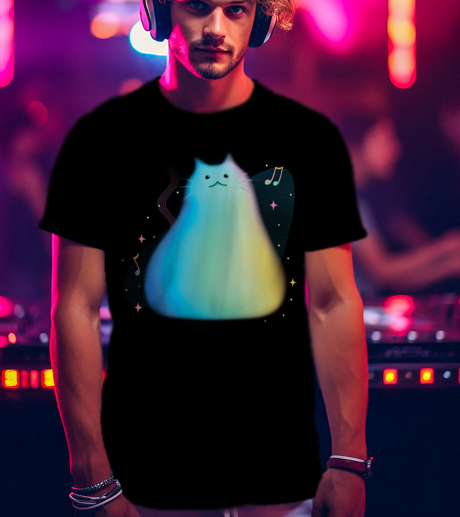 Pixar Soul Cat Musical Purpose With Colorful Notes T-Shirt