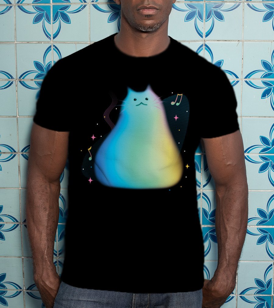 Pixar Soul Cat Musical Purpose With Colorful Notes T-Shirt