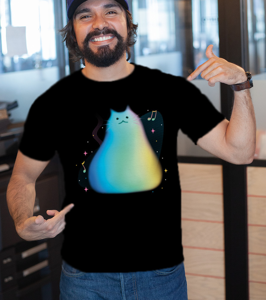 Pixar Soul Cat Musical Purpose With Colorful Notes T-Shirt