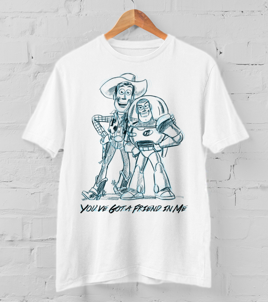 You've Got A Friend In Me Sketch Woody And Buzz T-Shirt