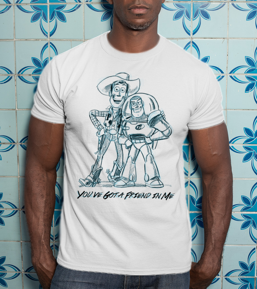 You've Got A Friend In Me Sketch Woody And Buzz T-Shirt