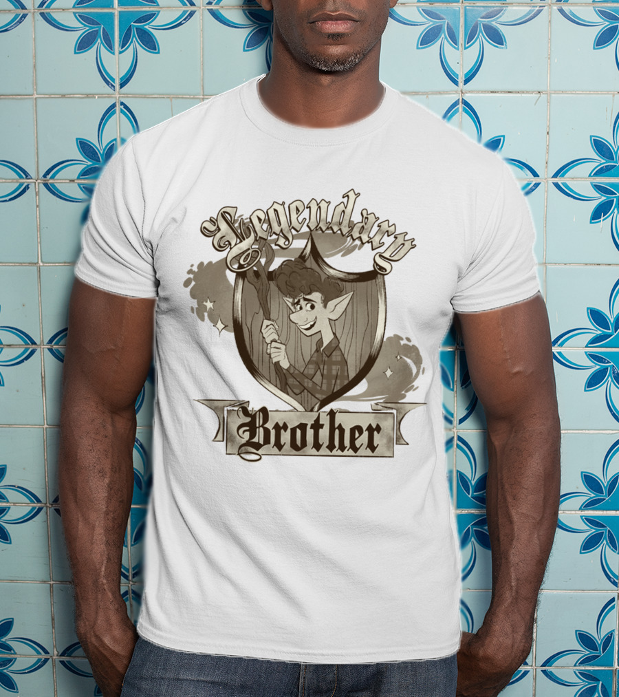 Legendary Brother Ian Onward Disney Pixar Fantasy Shield T-Shirt