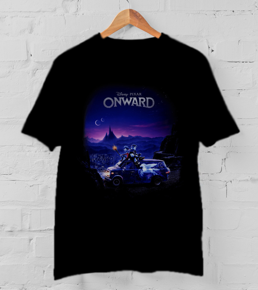 Disney Pixar Onward Ian And Barley Road Trip Scene T-Shirt