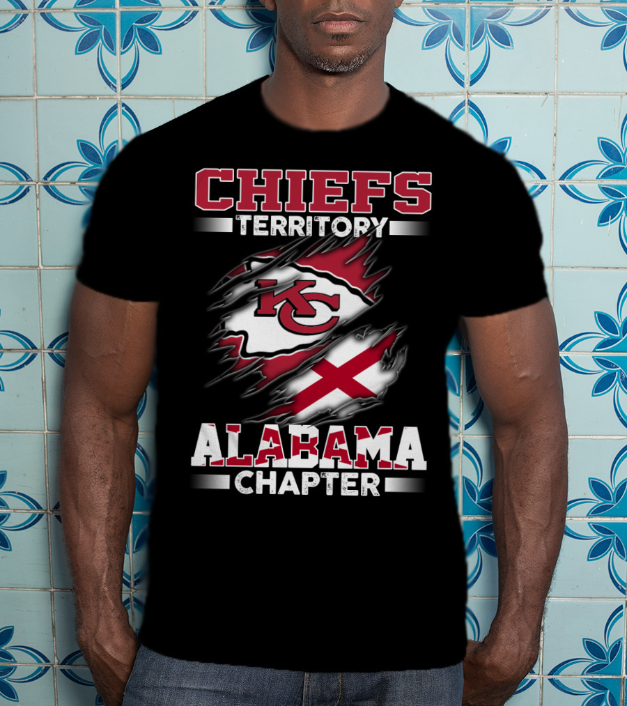 Chiefs Territory Kc Logo Alabama Chapter Fan Group T-Shirt