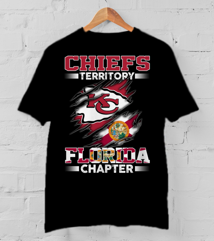 CHIEFS TERRITORY FLORIDA CHAPTER KC Flag Seal T-Shirt