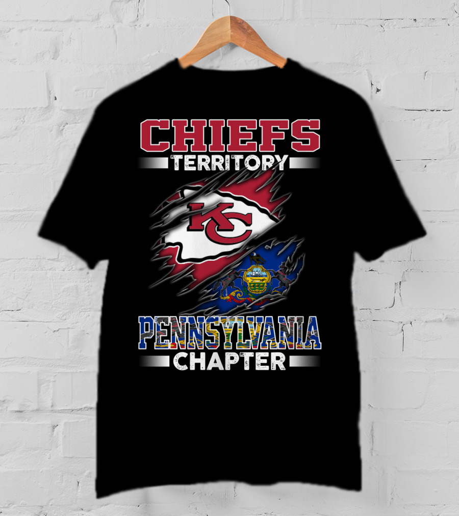 Chiefs Territory Kc Logo Pennsylvania Chapter T-Shirt