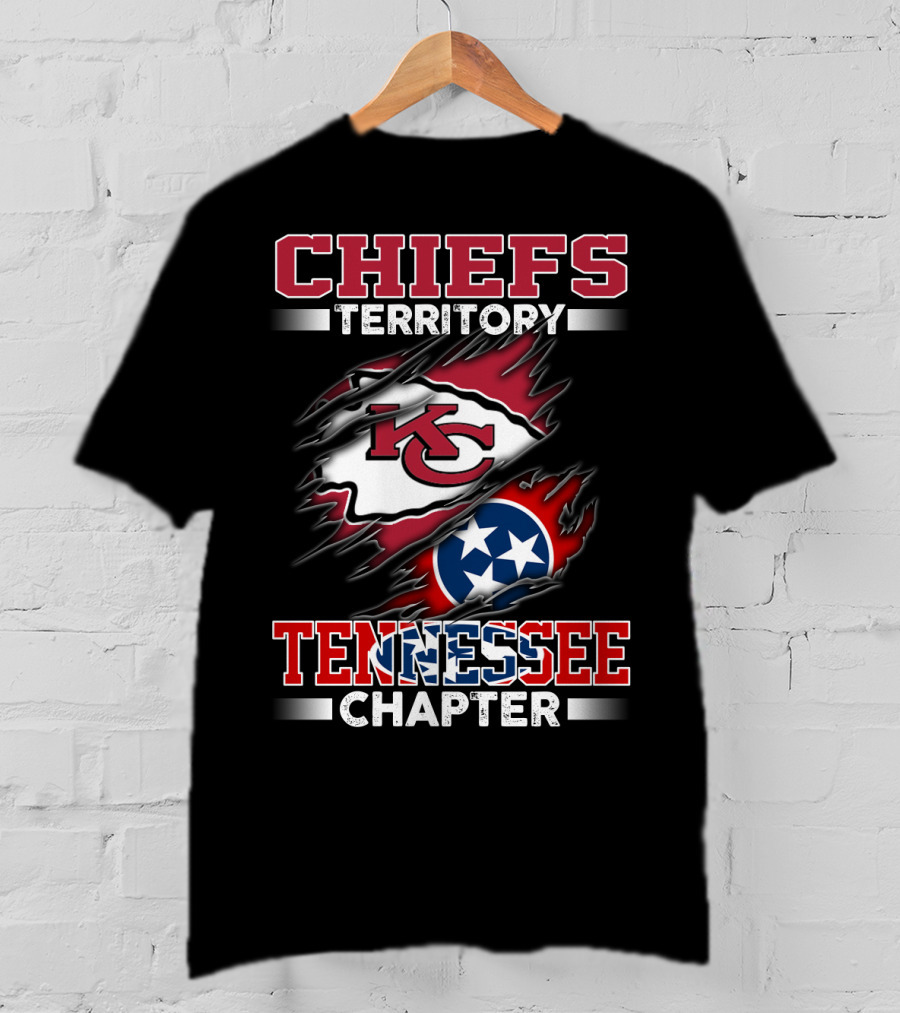 CHIEFS TERRITORY TENNESSEE CHAPTER KC Logo Star Emblem T-Shirt