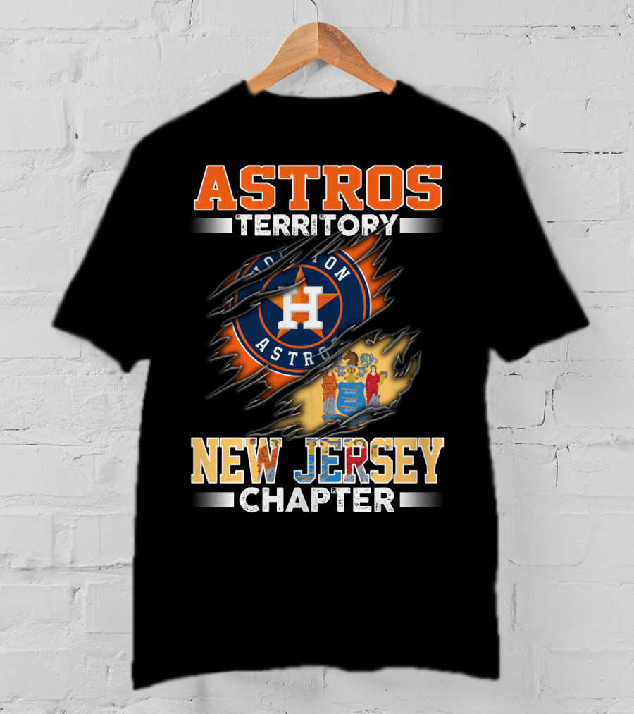 Astros Territory Houston Astros New Jersey Chapter T-Shirt