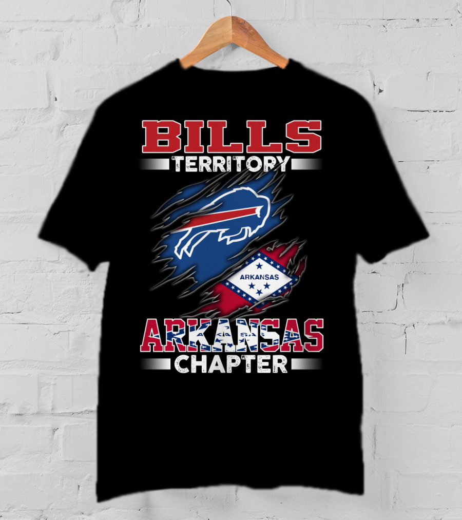 BILLS Territory Arkansas Chapter Flag And Buffalo T-Shirt