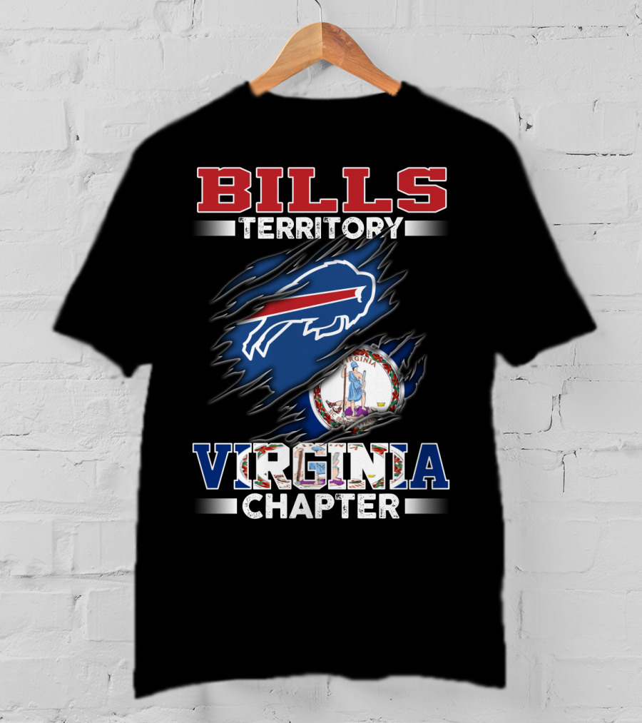 BILLS Territory Virginia Chapter Logo NFL Team Fan T-Shirt