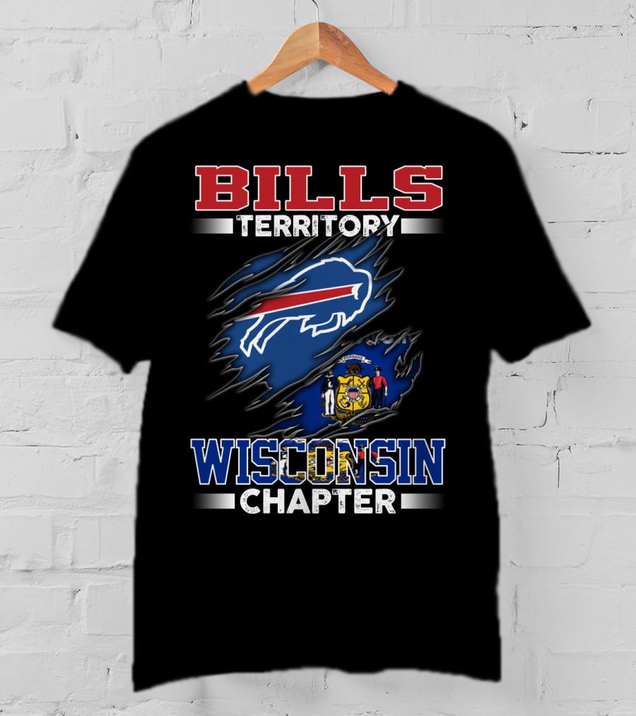 BILLS TERRITORY WISCONSIN CHAPTER Buffalo Bills Wisconsin State T-Shirt