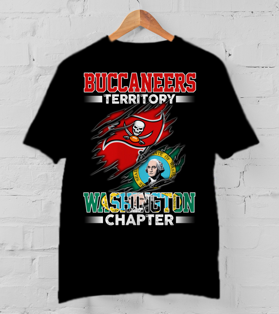 Buccaneers Territory Washington Chapter The Seal Of The State Of Washington T-Shirt