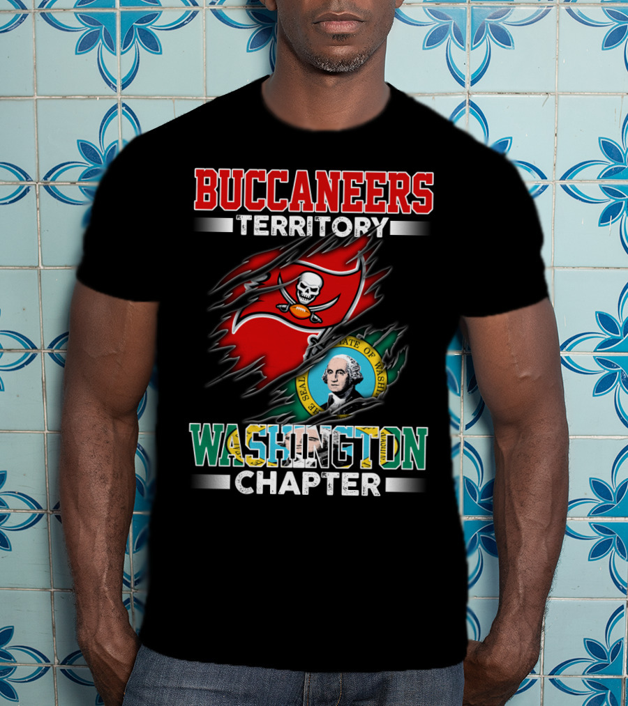 Buccaneers Territory Washington Chapter The Seal Of The State Of Washington T-Shirt