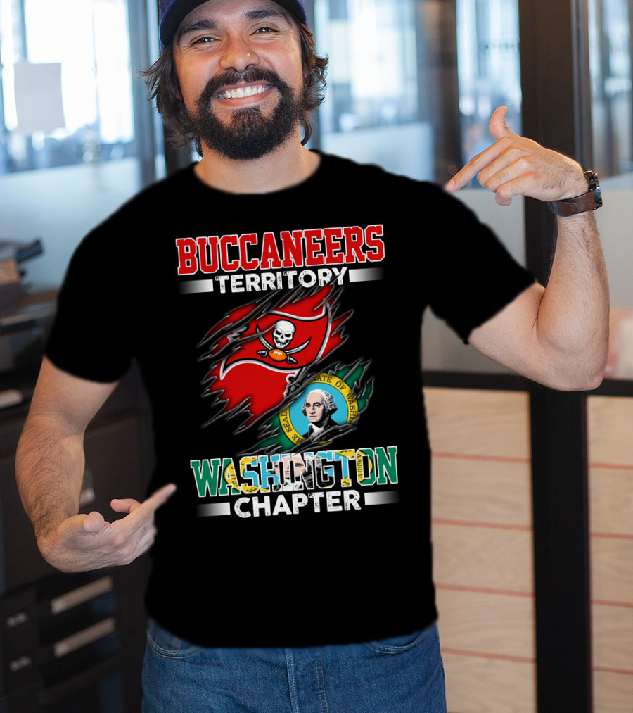 Buccaneers Territory Washington Chapter The Seal Of The State Of Washington T-Shirt