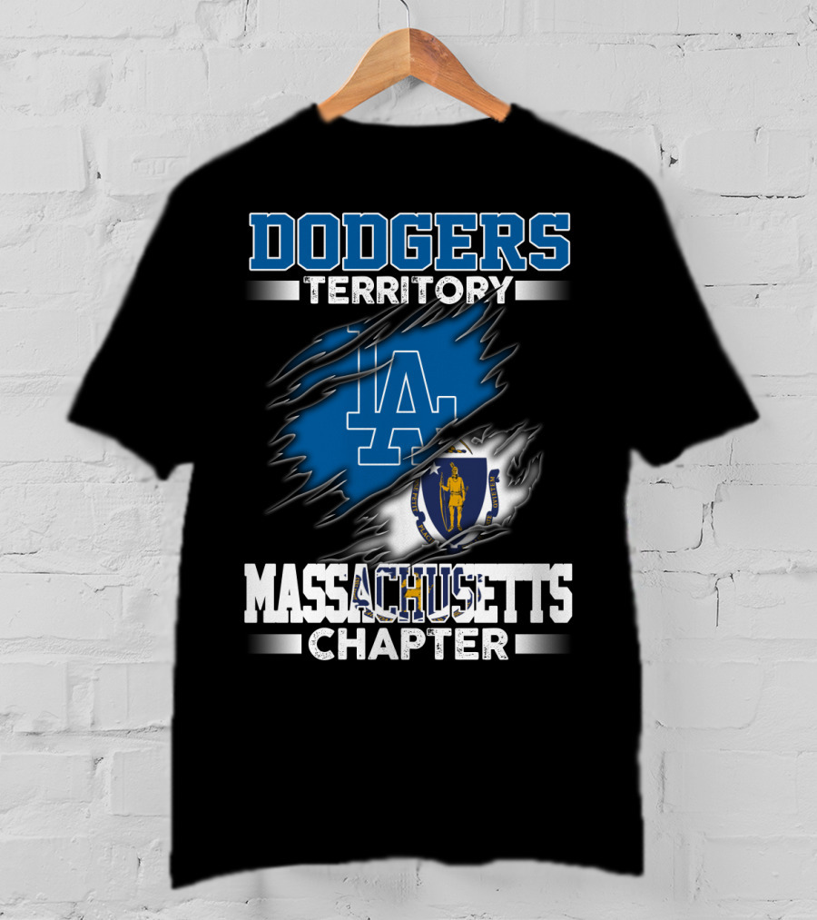 Massachusetts Chapter Dodgers Territory LA T-Shirt