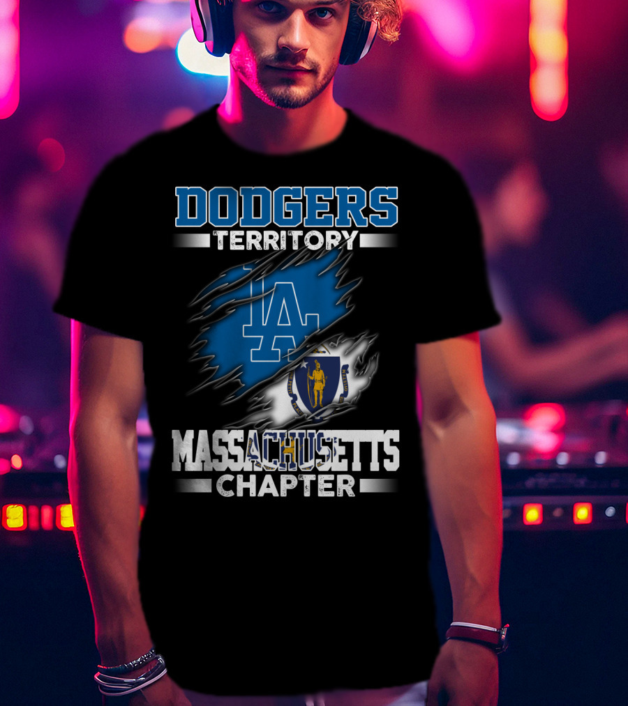 Massachusetts Chapter Dodgers Territory LA T-Shirt