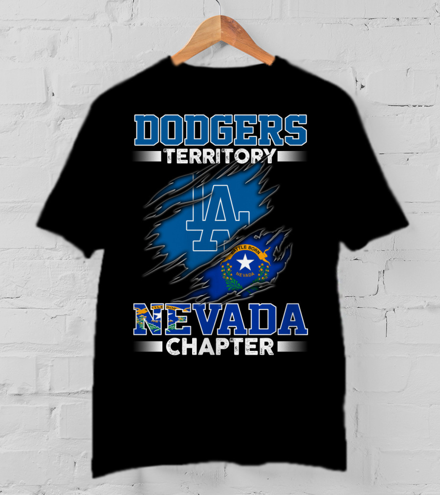 Dodgers Territory LA Nevada Chapter Battle Born T-Shirt