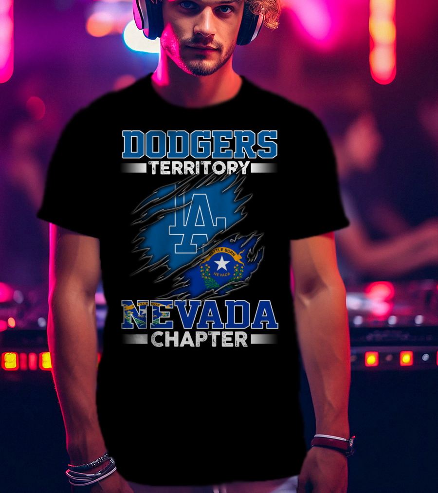 Dodgers Territory LA Nevada Chapter Battle Born T-Shirt