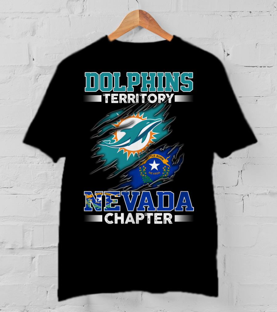 Dolphins Territory Nevada Chapter Battle Born T-Shirt