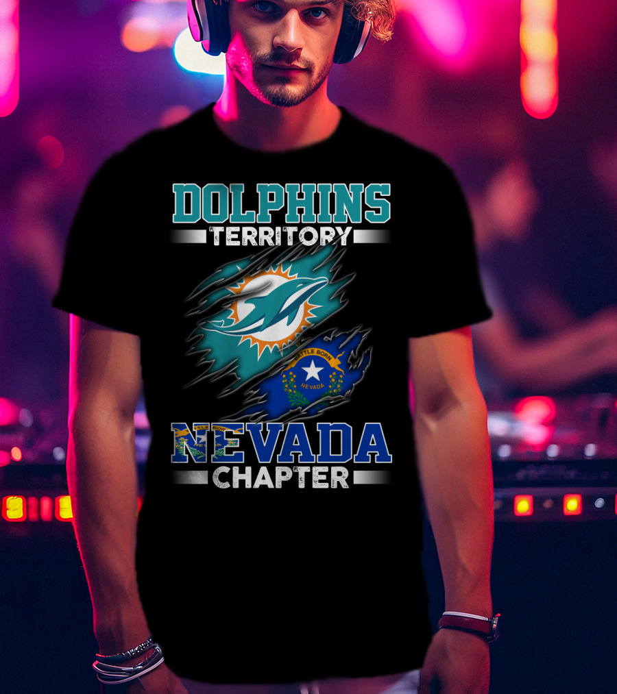 Dolphins Territory Nevada Chapter Battle Born T-Shirt