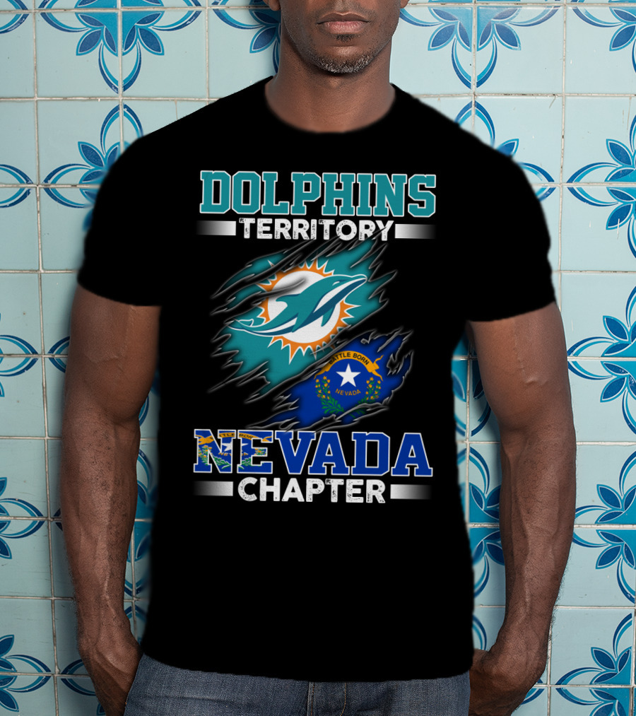 Dolphins Territory Nevada Chapter Battle Born T-Shirt