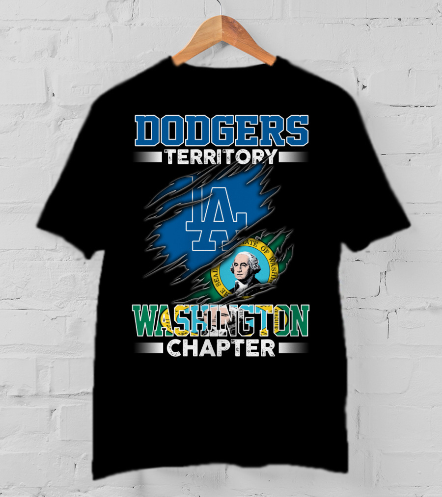 Dodgers Territory LA Washington Chapter State Seal T-Shirt