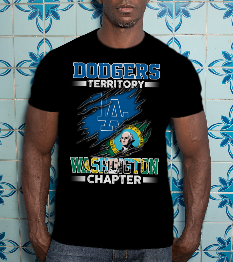 Dodgers Territory LA Washington Chapter State Seal T-Shirt
