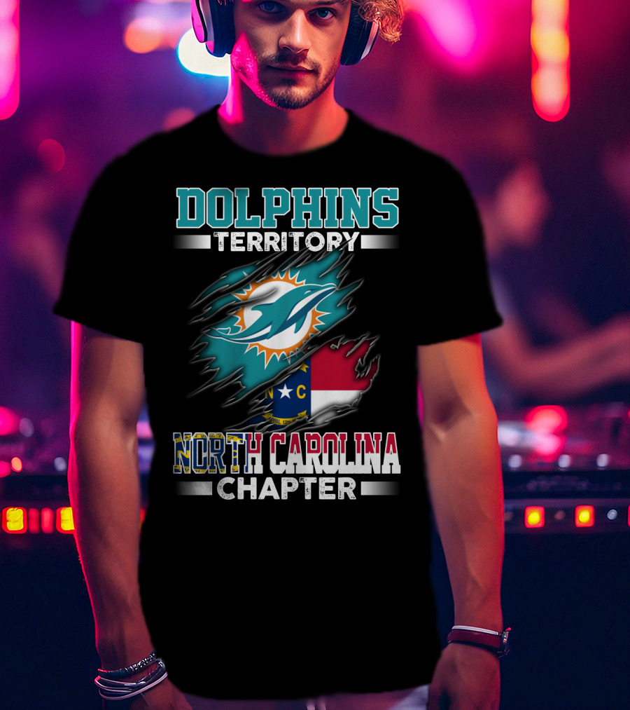Dolphins Territory North Carolina Chapter T-Shirt