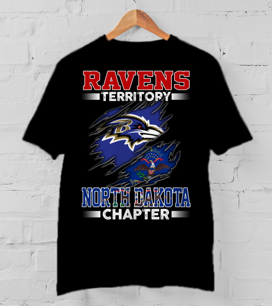 Ravens Territory North Dakota Chapter Ravens T-Shirt